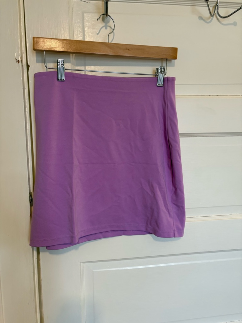 Aritzia Sunday Best Lilac Stretch Knit Mini Skirt